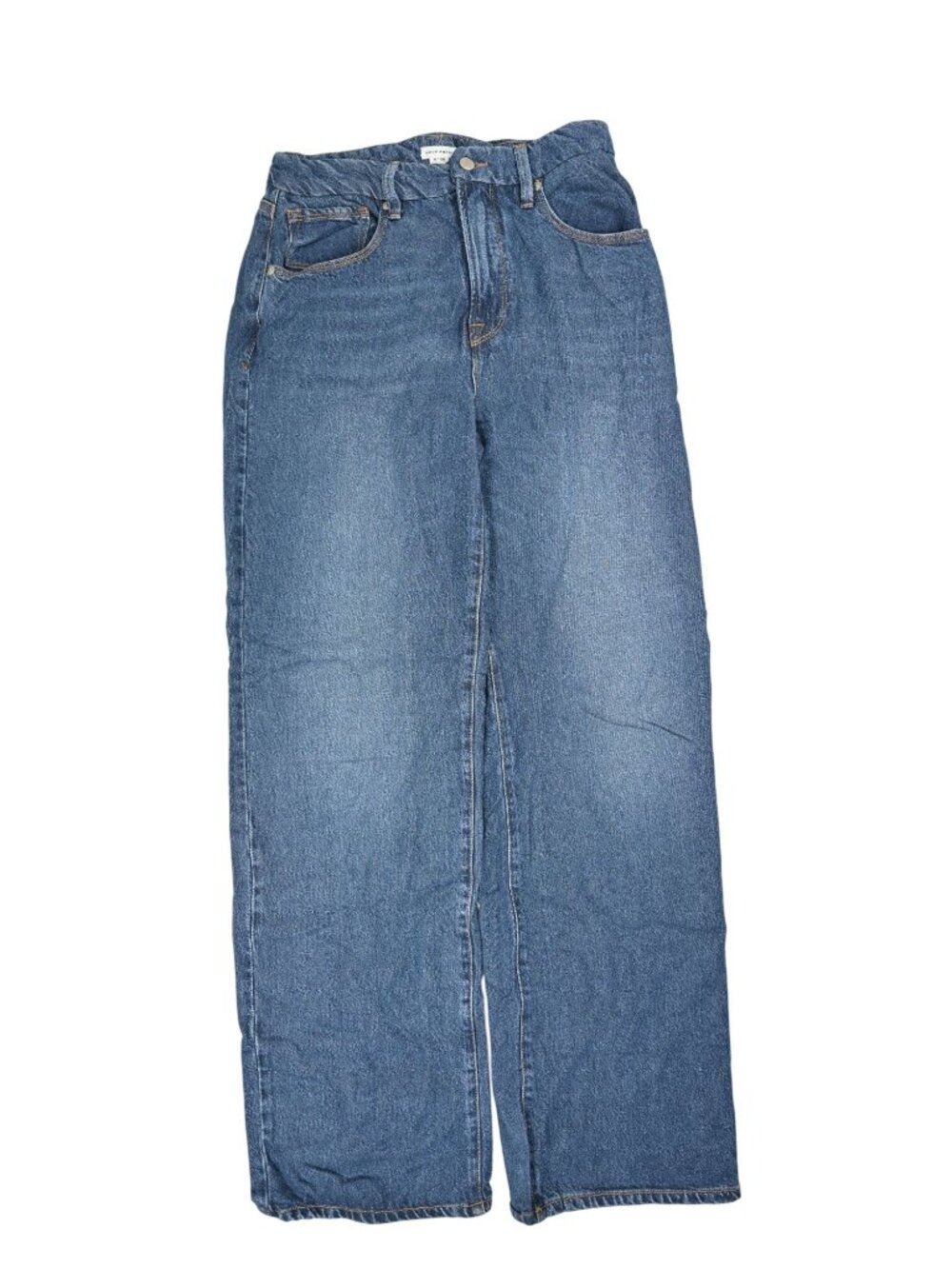 Good American Wide Leg Jeans GNI033 in Indigo395